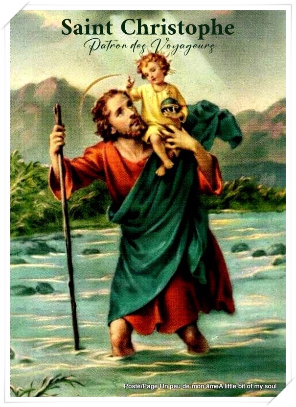 Fermoir De Cravate Vintage Saint Christophe - Années 50/60 En Ton Or - Pièce D'occasion En Bon état